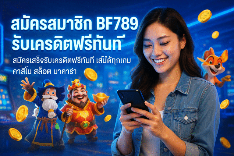 สมัครสมาชิก BF789 รับเครดิตฟรีทันที